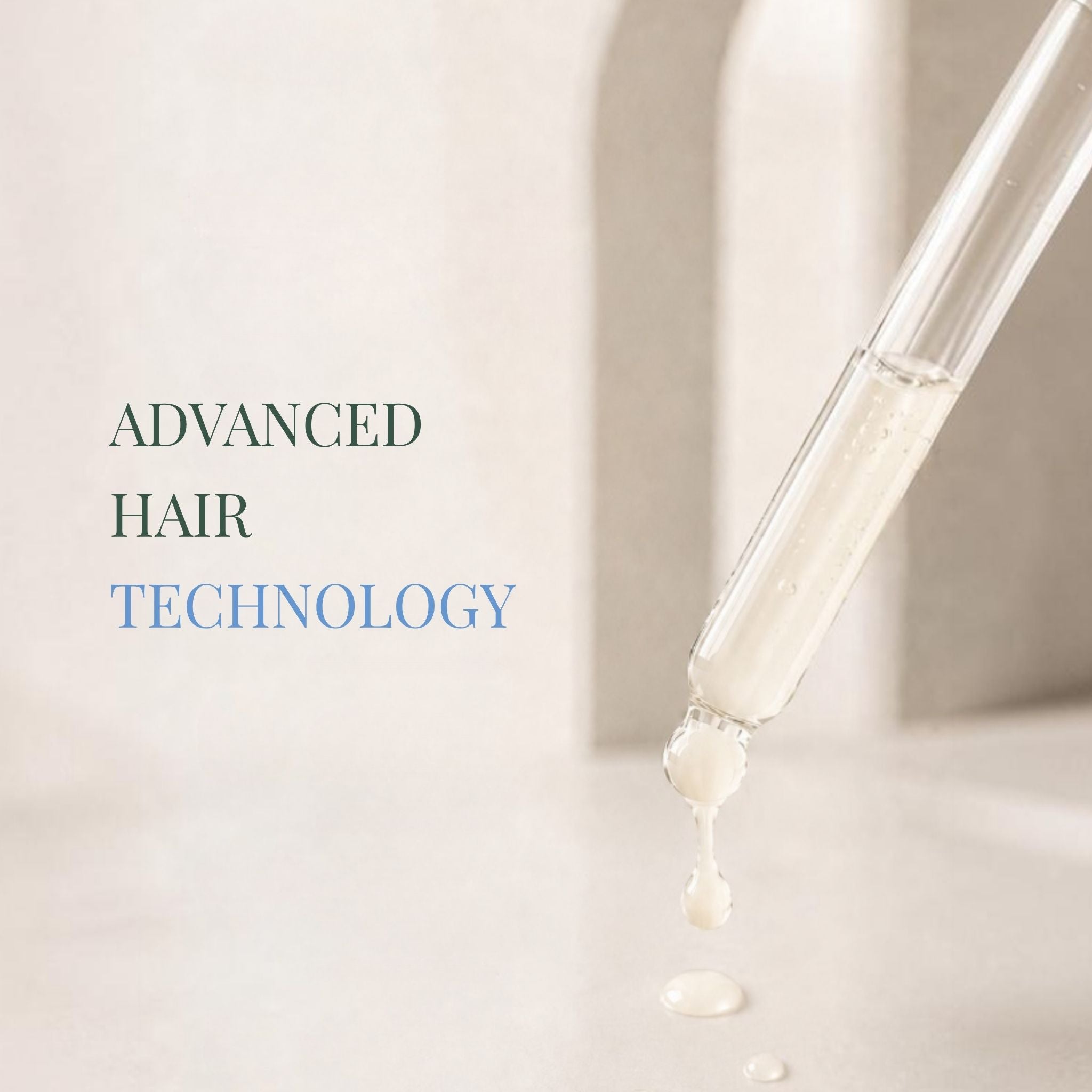 Textura ligera del sérum anticaída para hombre, Tecnología capilar avanzada.