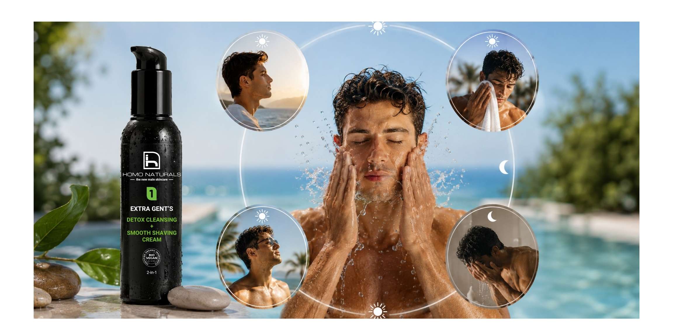 Limpiador facial hombre
