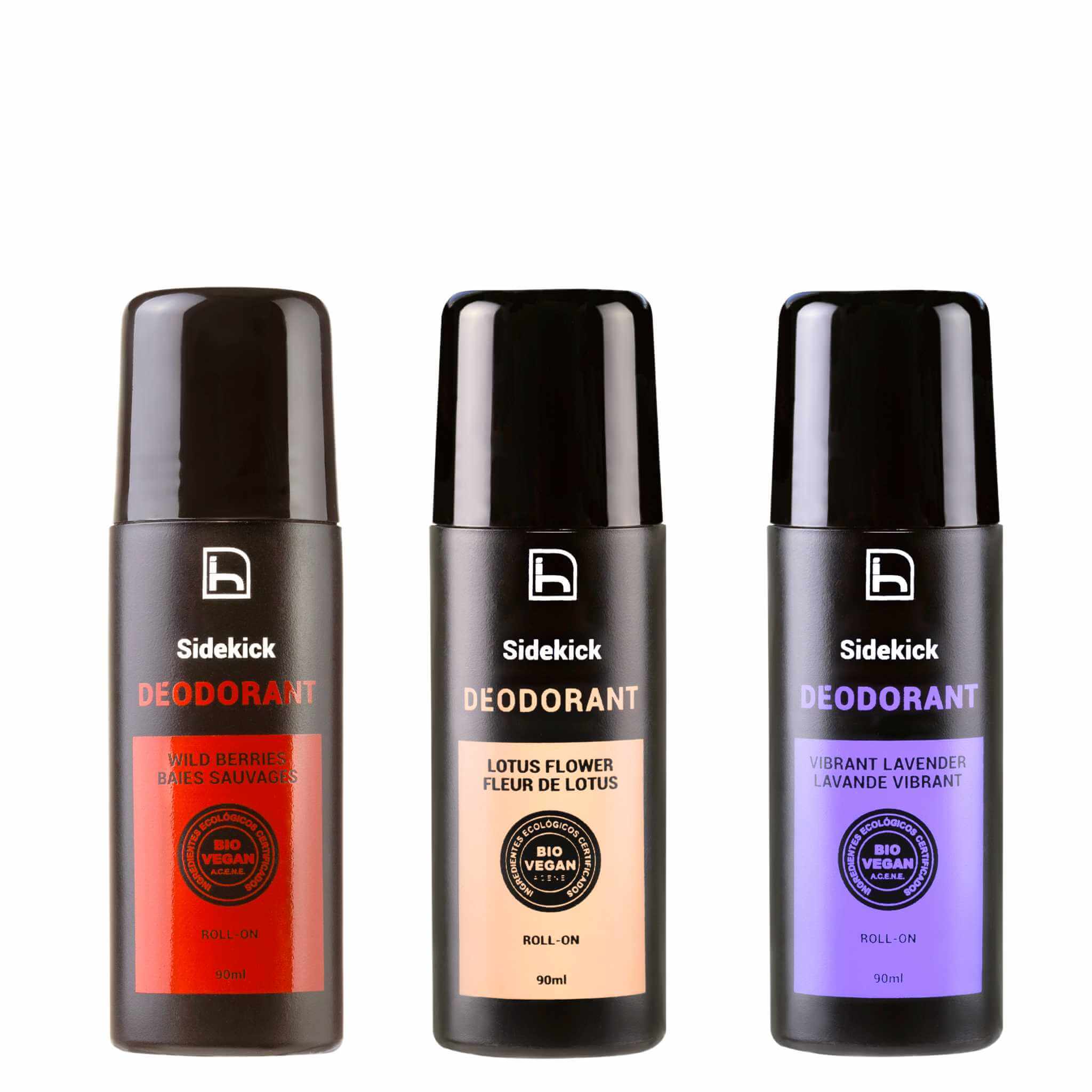 Desodorantes naturales para hombres. Sin aluminio y sin alcohol. Roll on ecológico y vegano. Fórmula antibacteriana contra el mal olor. 