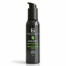 Extra Gent's de Homo Naturals, limpiador facial para hombre y crema de afeitado natural 2 en 1 para limpiar y afeitar respetando la piel del hombre. Sin sulfatos. Con certificación bio + vegan.