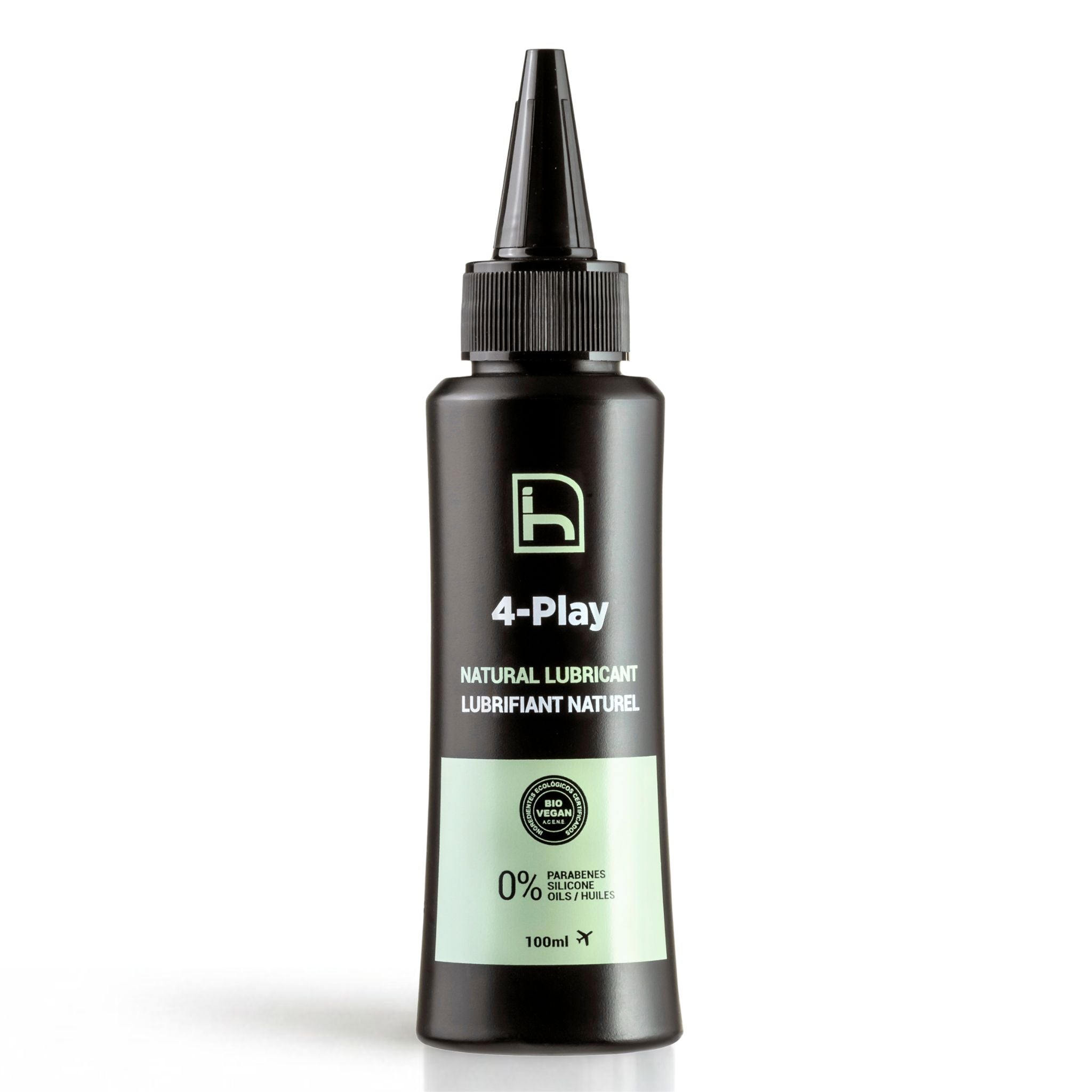 Lubricante natural con cánula de aplicación. Ideal para parejas y para sequedad vaginal menopausia. Sin parabenos, certificado ecológico y vegano.